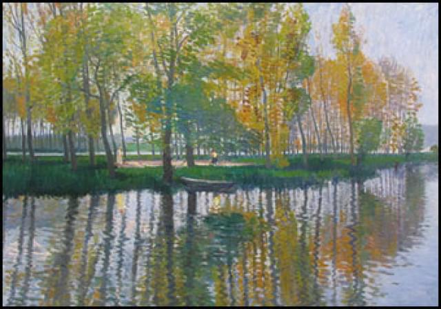 Aan de Seine bij Samois, Gerrit Willem van Blaaderen, Stedelijk Museum Alkmaar