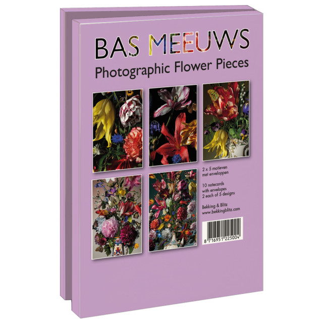 Kaartenmapje met env, groot: Photographic Flower Pieces, Bas Meeuws